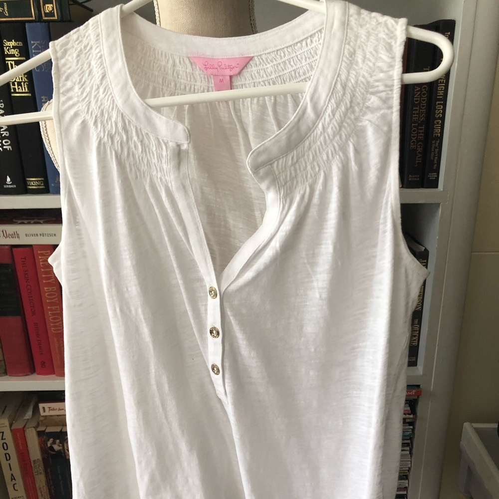 Lilly Pulitzer size md white sleeveless top